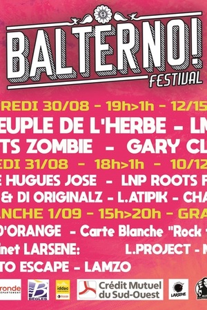 FESTIVAL BALTERNO 2024 - Le Peuple de l'Herbe + YOSHi & Di Originalz, Pierre HUgues José, LMZG, Roots Zombie etc...