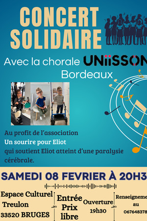 Concert solidaire au profit de l'association Un sourire pour Eliot 